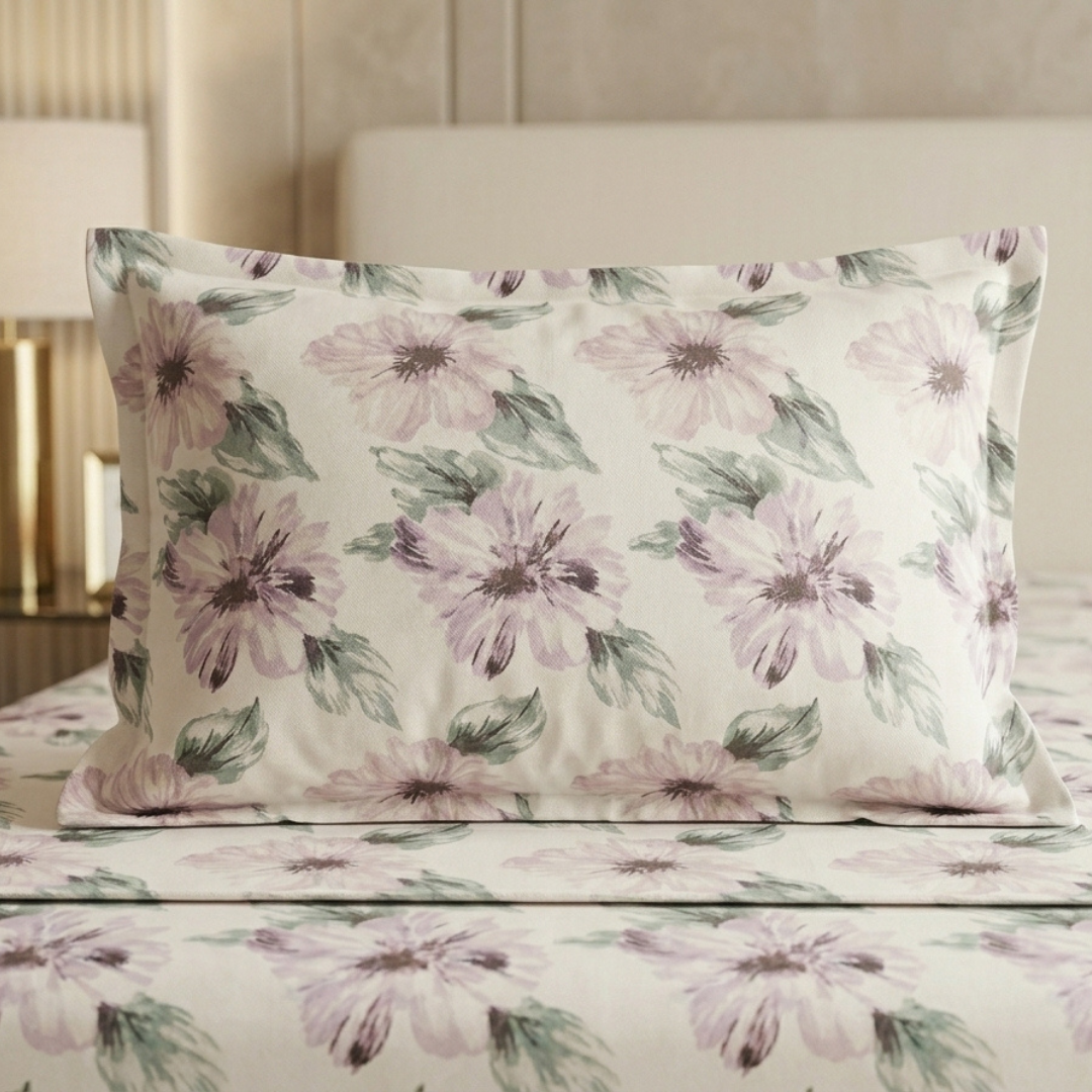 Gauche Single Bedding Set Floral Grey