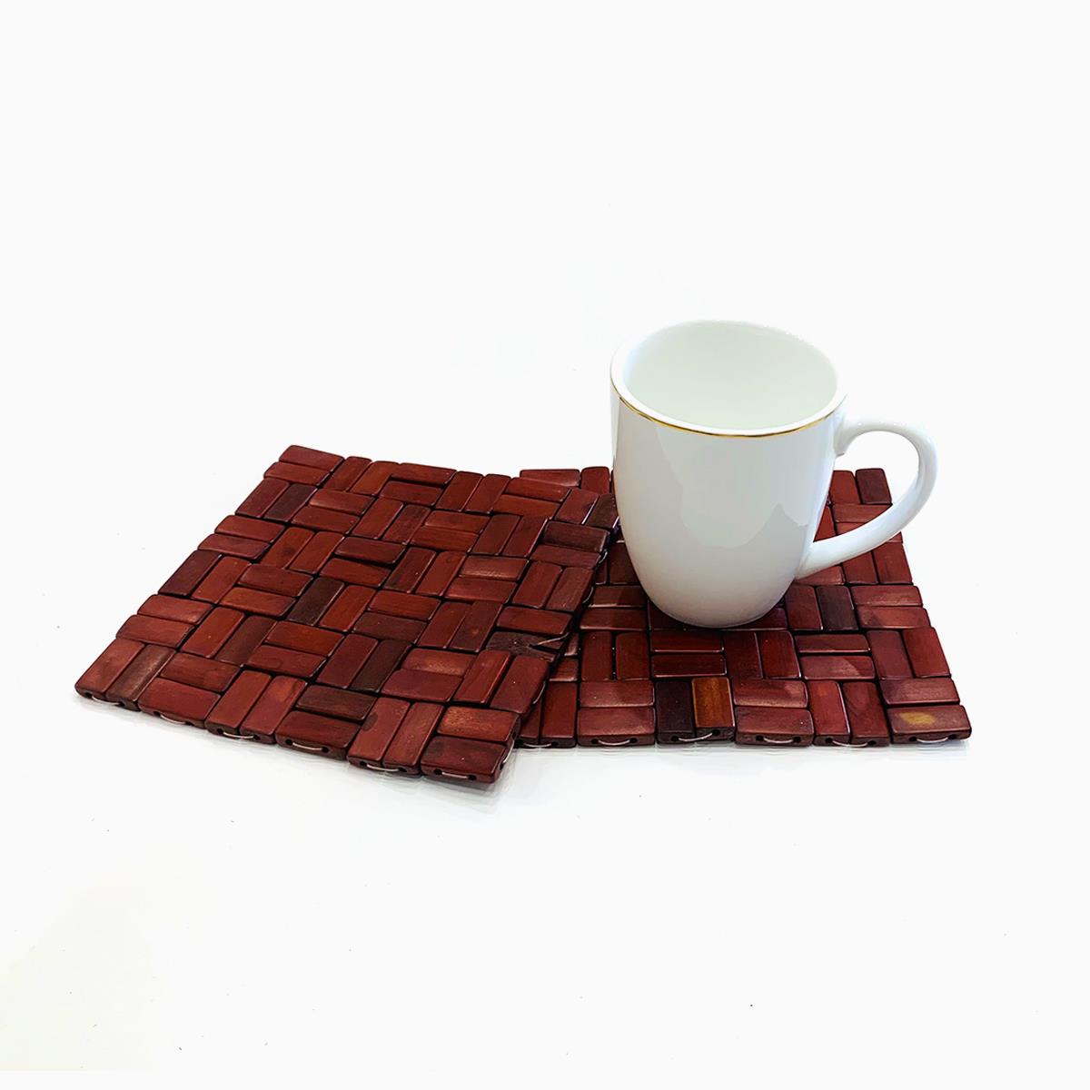 Giselle 2 Piece Square Coaster Set