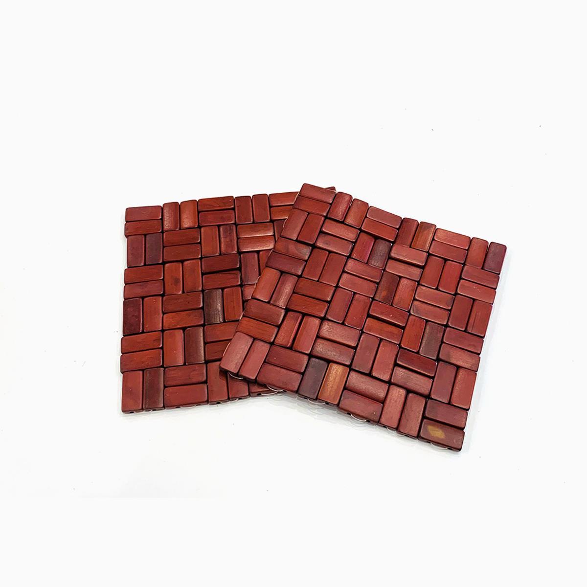 Giselle 2 Piece Square Coaster Set