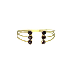 Golden Tone Open Cuff Bracelet