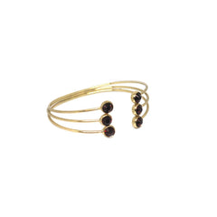 Golden Tone Open Cuff Bracelet