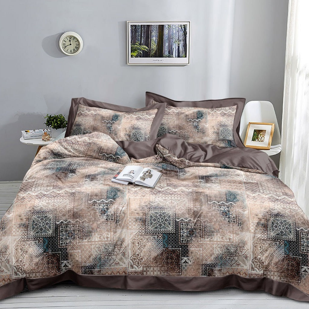 Grace 3 Pcs Bedding Set Brown