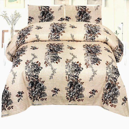 Greely Floral 3 Pcs Bedding Set Brown 1200