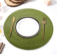 Hyde Round Table Mat Lime Green