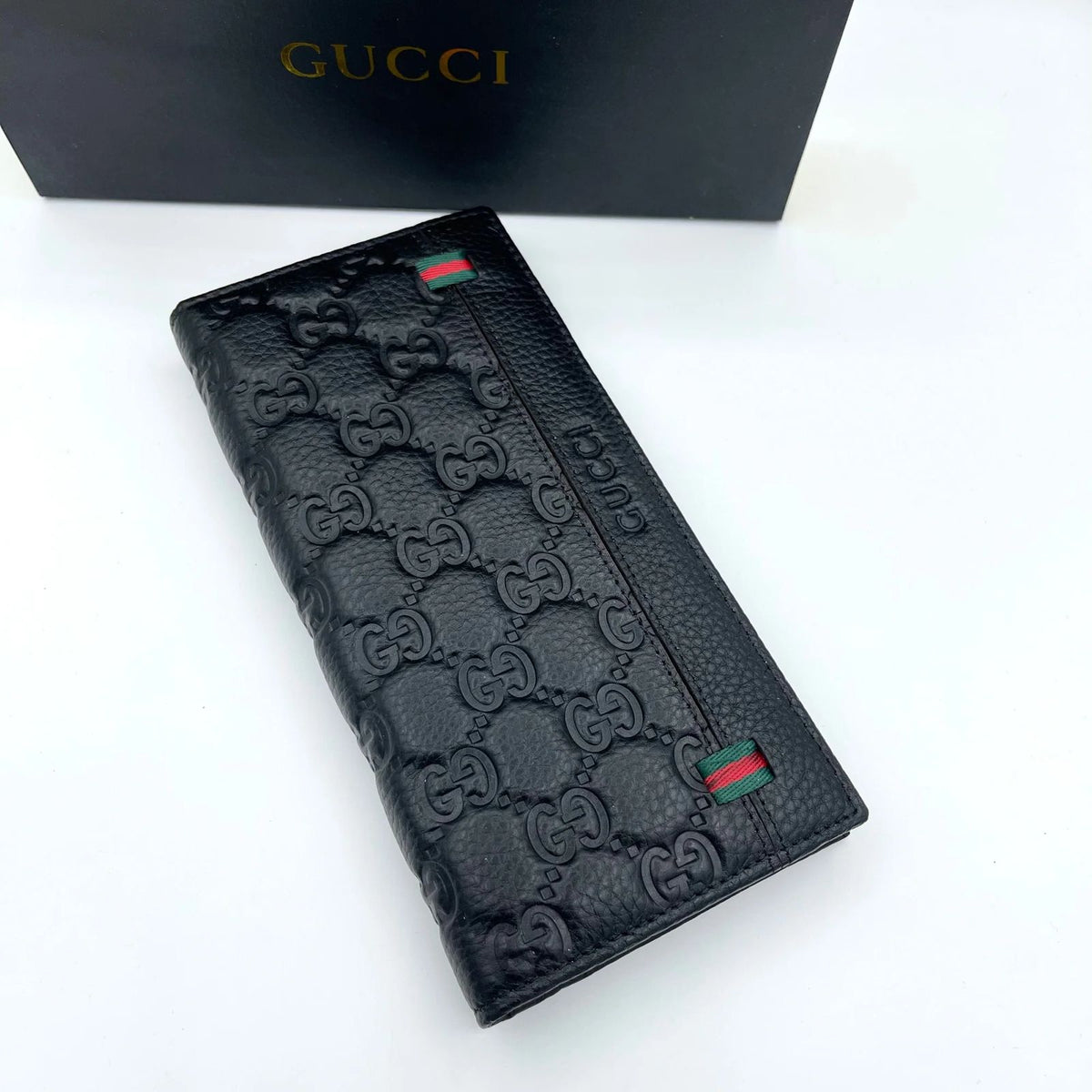 Gucci Long Wallet For Men Cow Leather Black