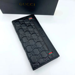 Gucci Long Wallet For Men Cow Leather Black