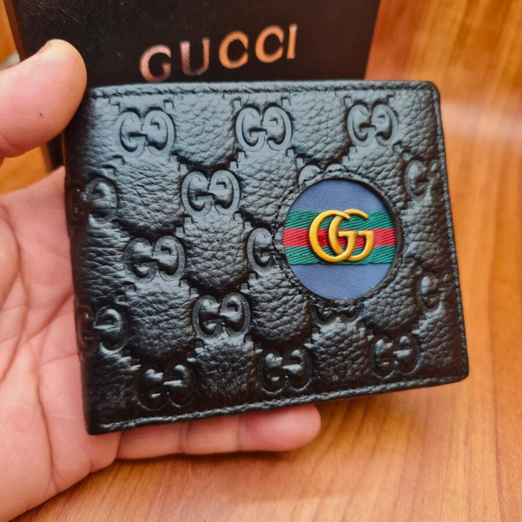 Gucci Wallet For Men Cow Leather Black