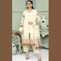 Gul Ahmed 3 Pcs Unstitched Embroidered Lawn Suit Sugar Cookie