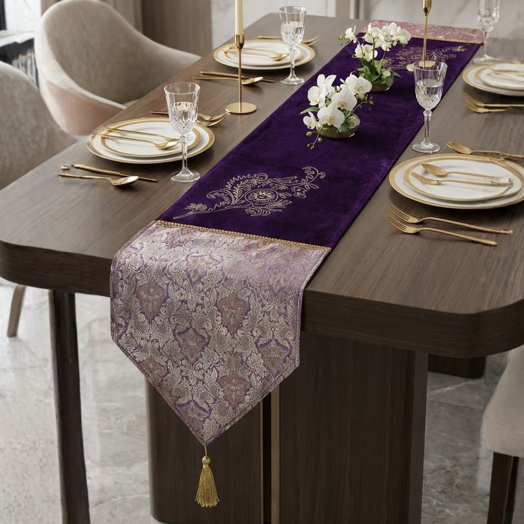 Harlington Embroidered 1 Pc  Table Runner