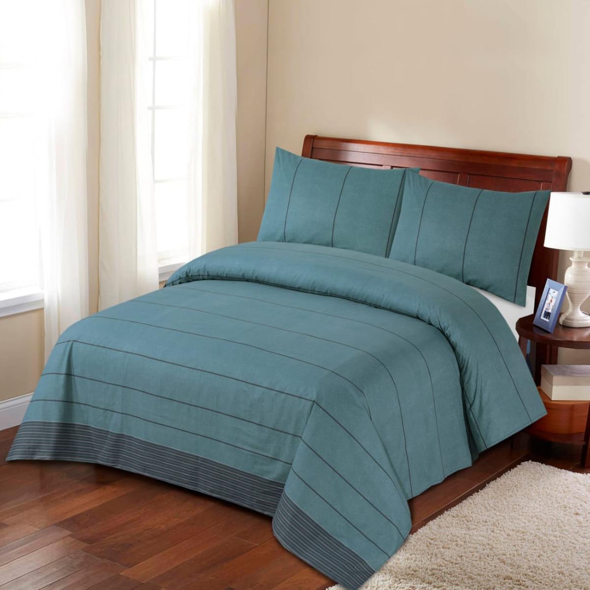 Hazlett Satin 3 Pcs Bedding Set