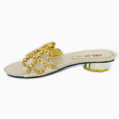 Heel Shoes for Ladies Cream