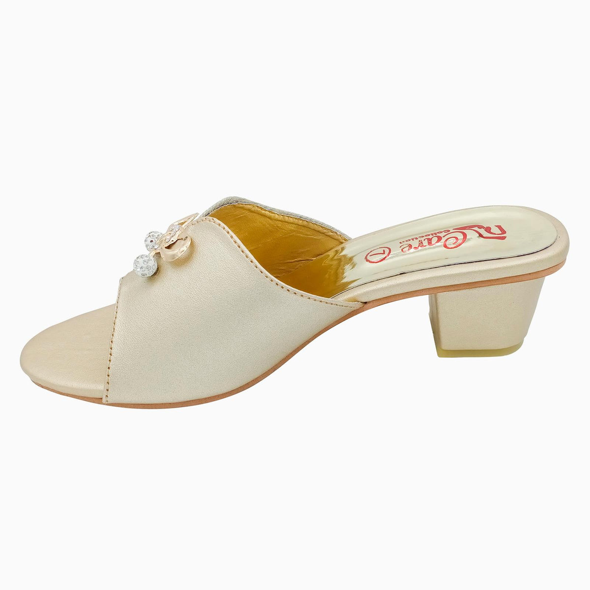 Heel Shoes for Ladies Cream