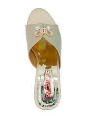 Heel Shoes for Ladies Cream