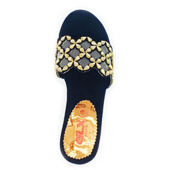 Heel Shoes for Ladies Golden And Black