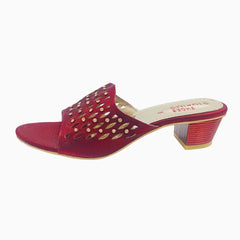 Heel Slippers for Ladies Red