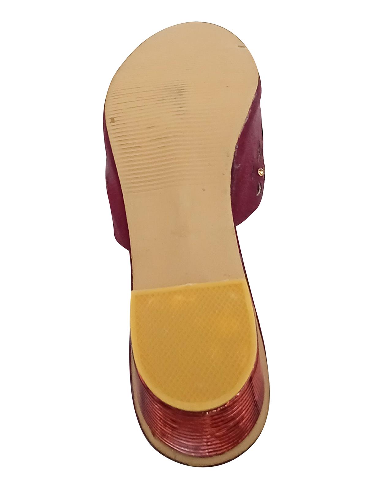 Heel Slippers for Ladies Red