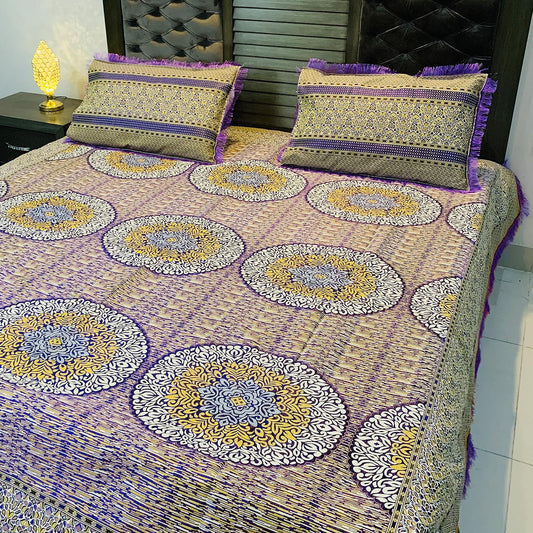 Helga 3 Pieces Jacquard Bedding Set 1500