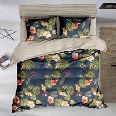 Hella 3 Pcs Bedding Set Navy Blue