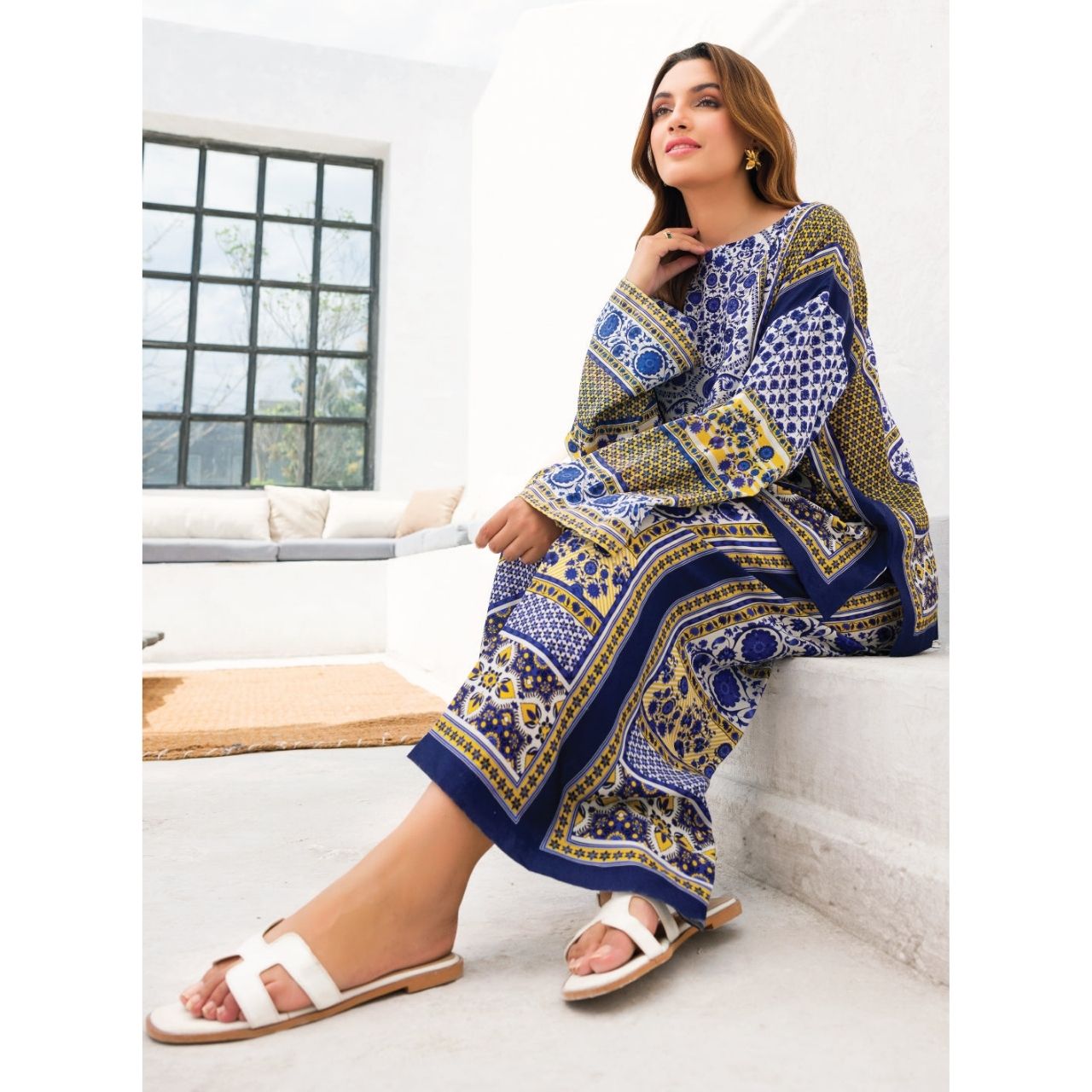 Helmi 2 Pcs Embroidered Stitched Suit