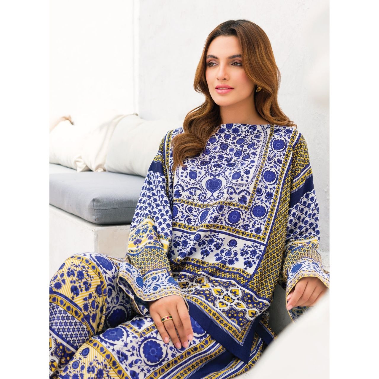 Helmi 2 Pcs Embroidered Stitched Suit