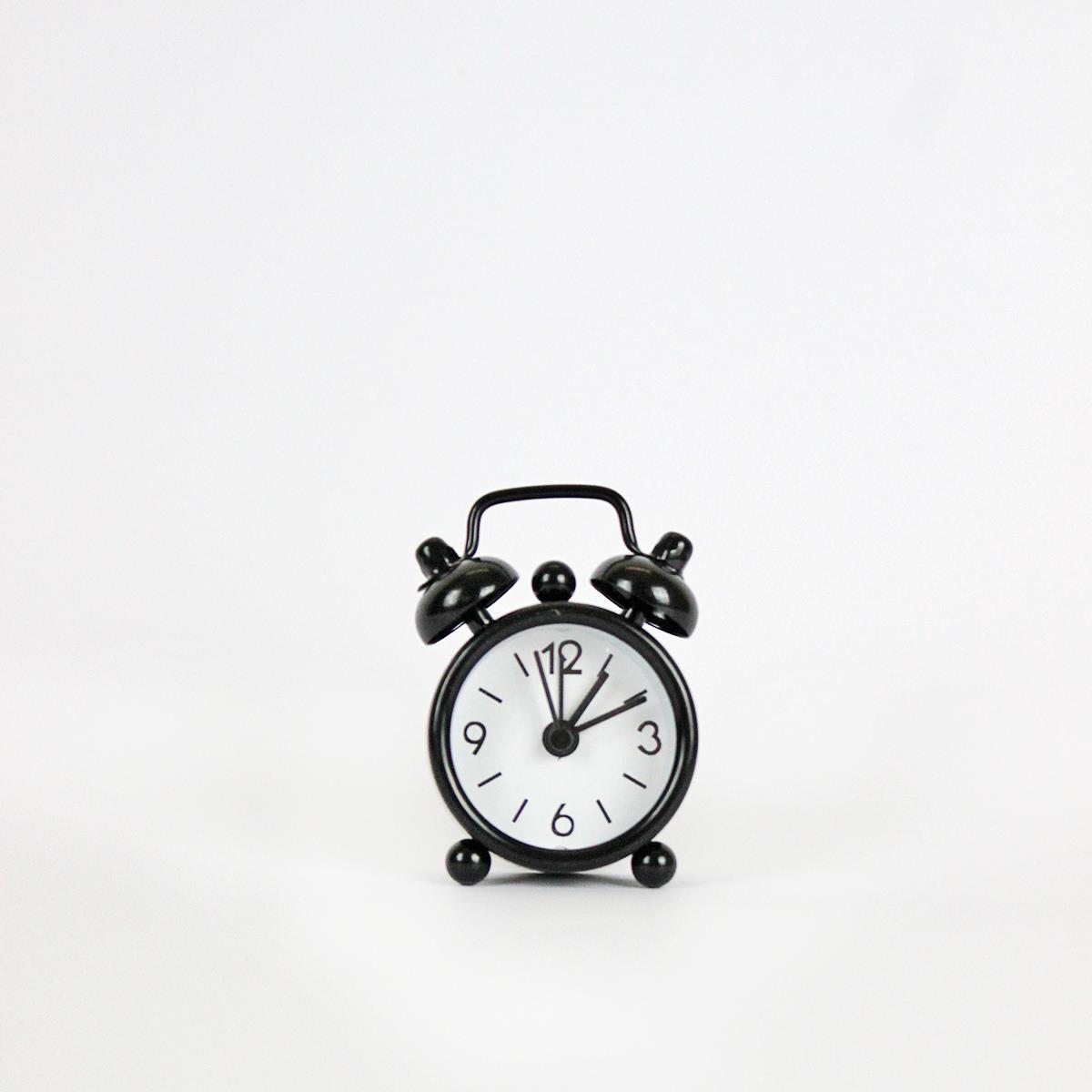 Hudson Mini Tabletop Clock Black