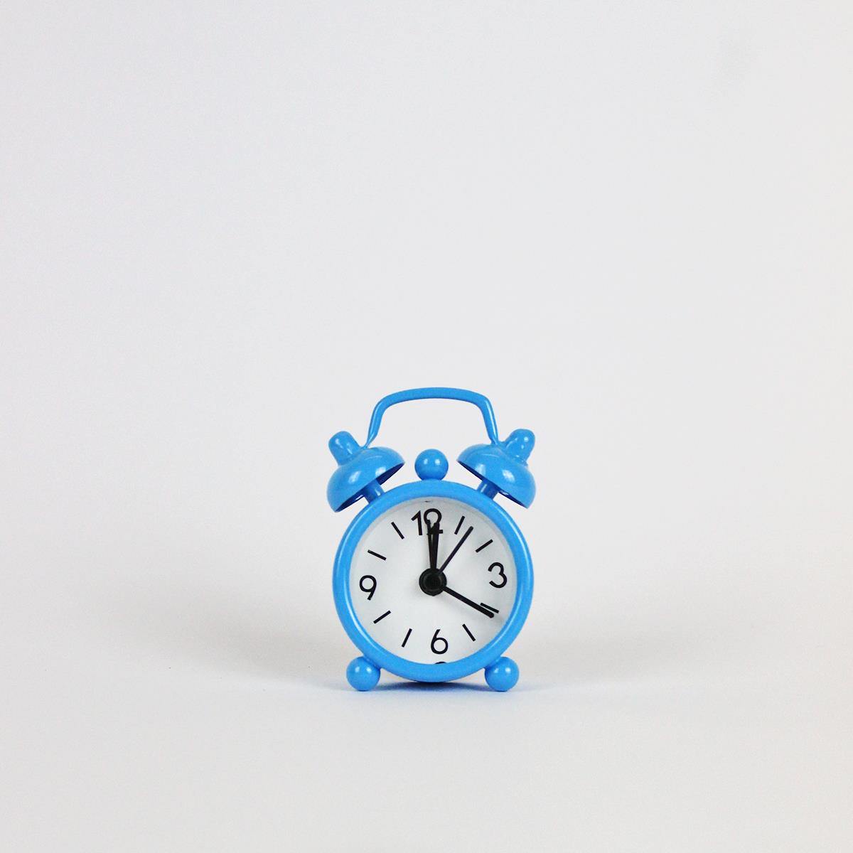 Hudson Mini Tabletop Clock Blue