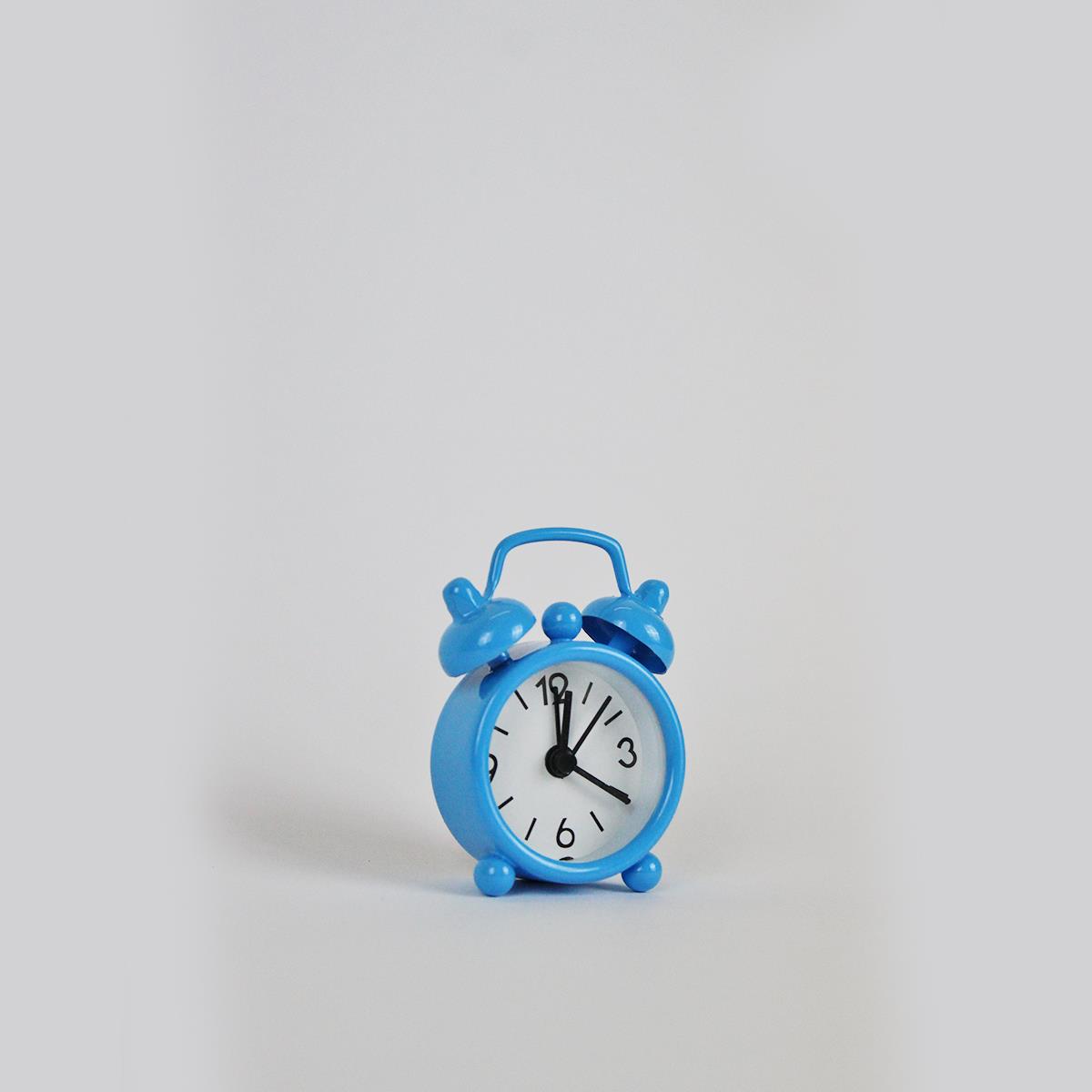 Hudson Mini Tabletop Clock Blue