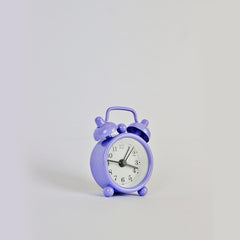 Hudson Mini Tabletop Clock Purple