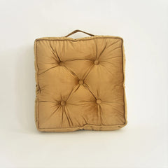 Hutch Tufted Floor Cushion Gold Brown