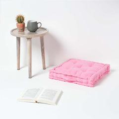 Hutch Tufted Floor Cushions Pink