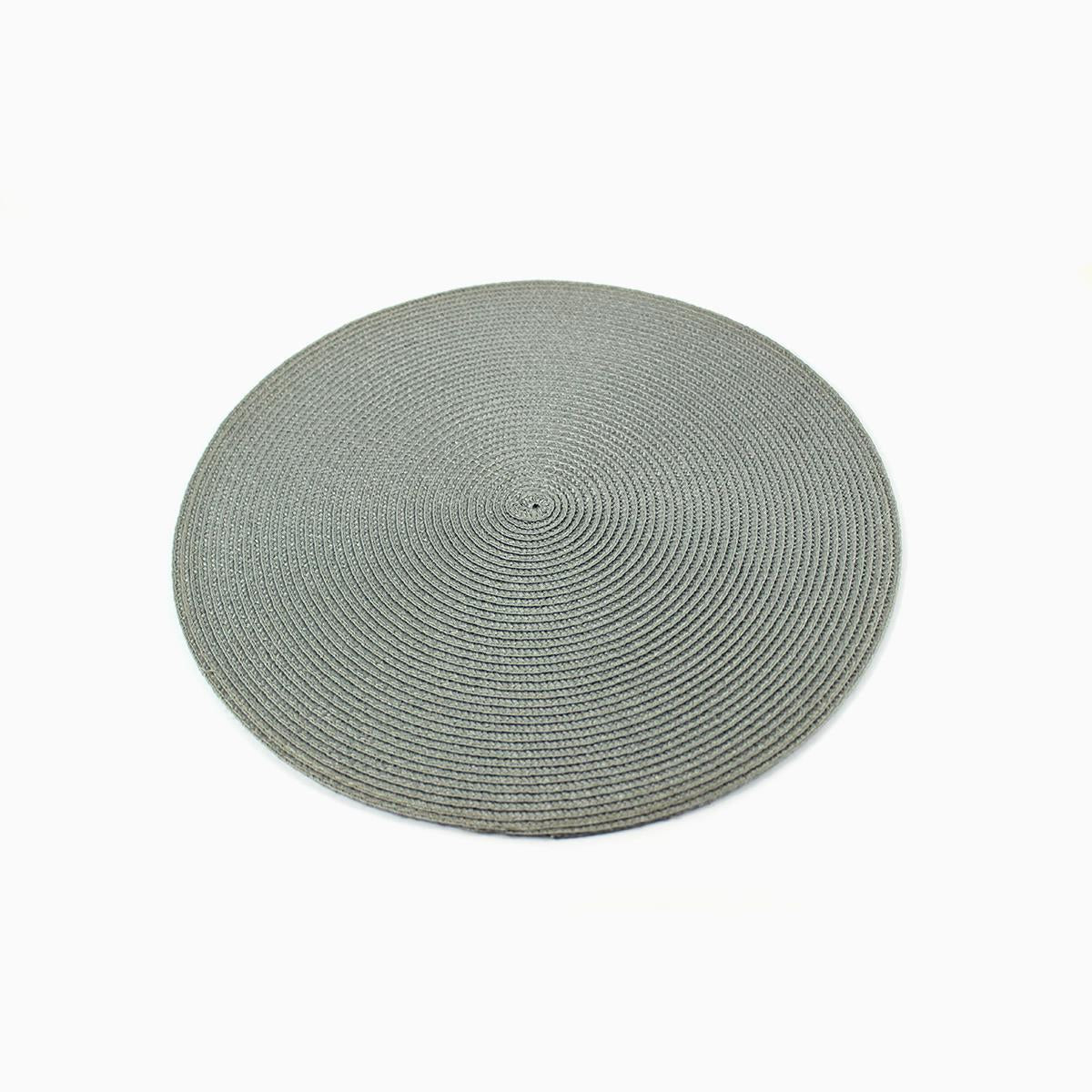 Hyde Round Table Mat Charcoal