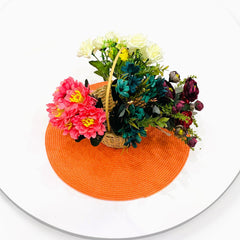 Hyde Round Table Mat Orange