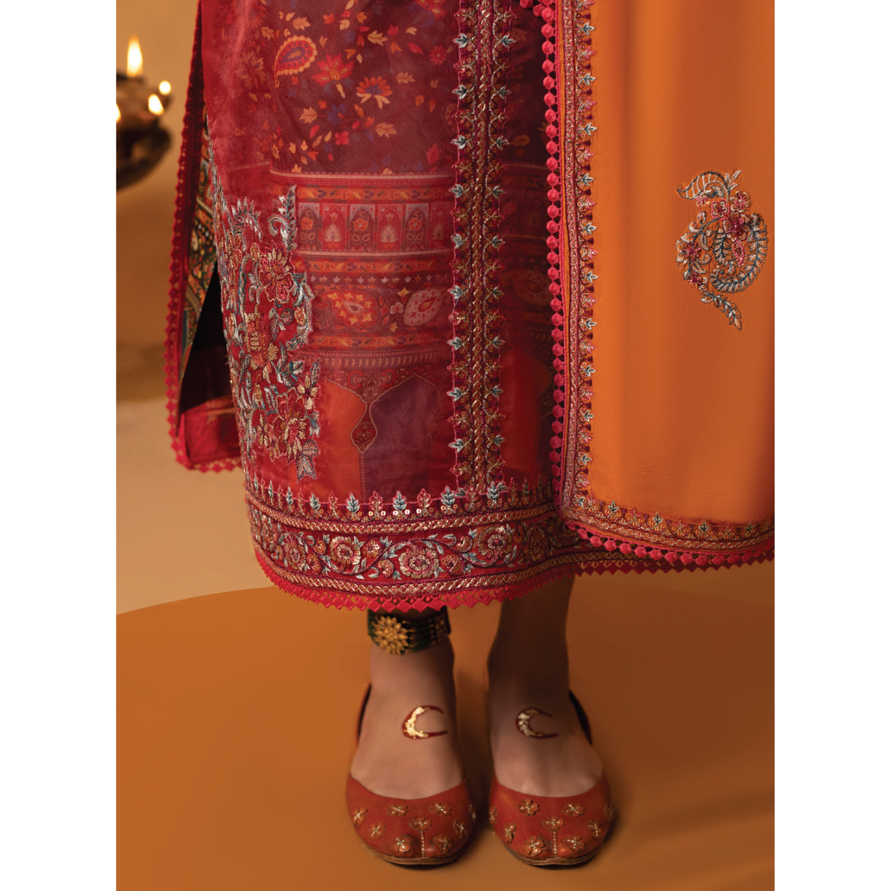 Ilse 3 Pcs Stitched  Embroidered Suit Pink