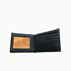 Imperial Horse Leather Billfold Wallet Black