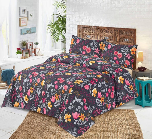 Jeffords Floral 3 Pcs Bedding Set 1024