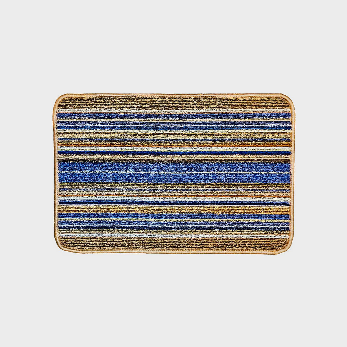 Jolly Brit Striped Doormat Blue