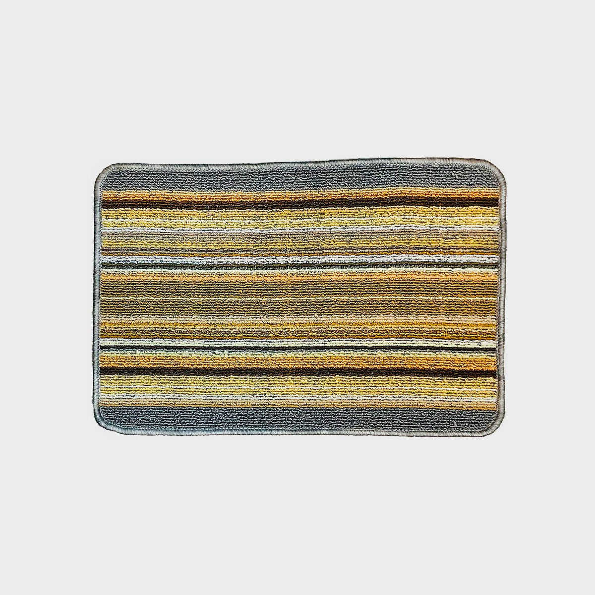 Jolly Brit Striped Doormat Grey