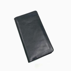 Jonas Leather Long Wallet Black