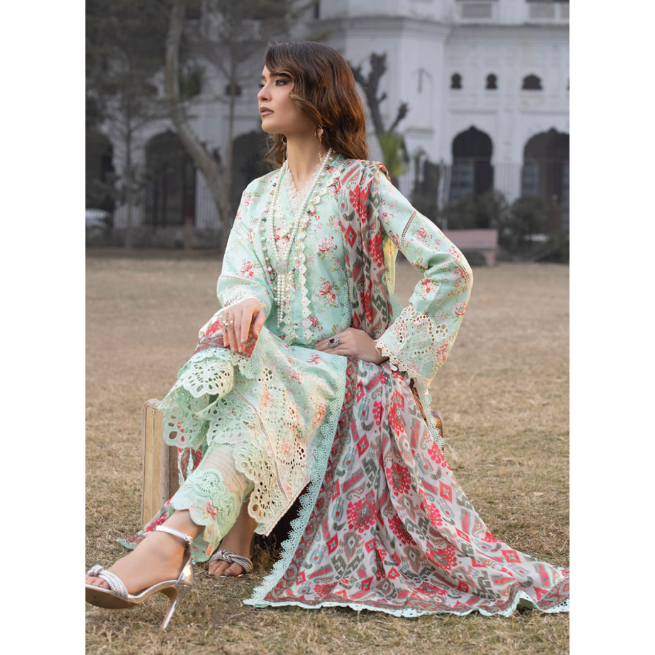 Julia 3PC Unstitched Embroidered Suit (Eid Edition)