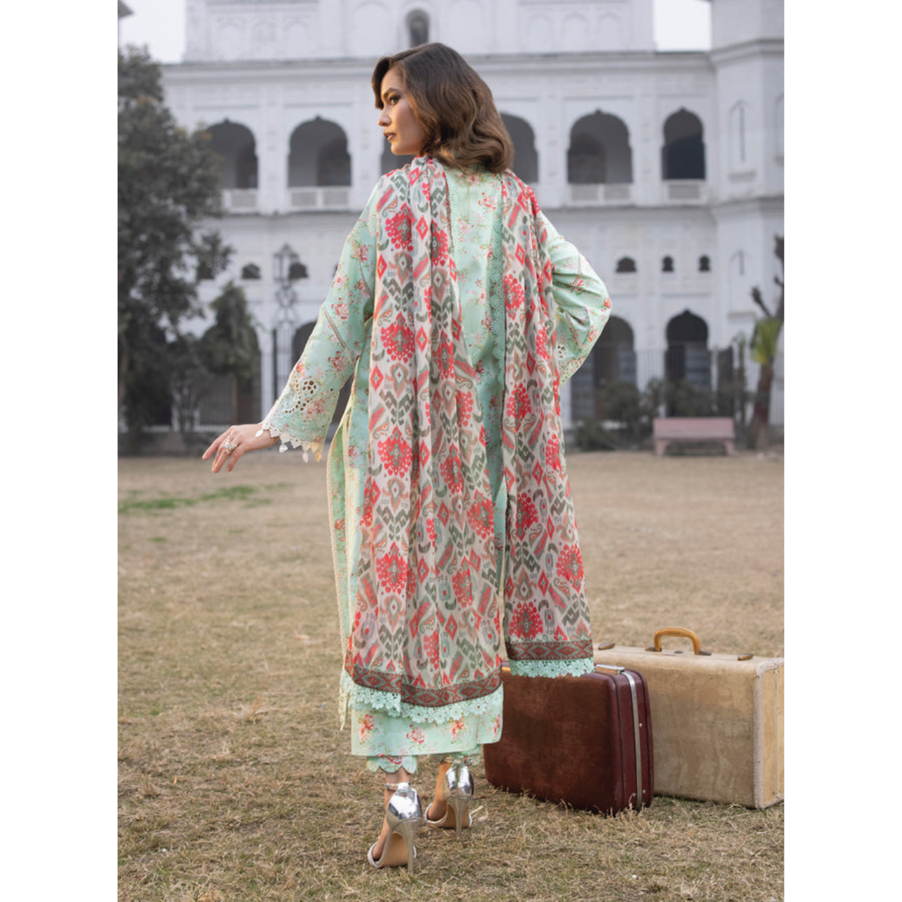 Julia 3PC Unstitched Embroidered Suit (Eid Edition)