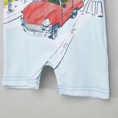 Juniors Car Printed Romper