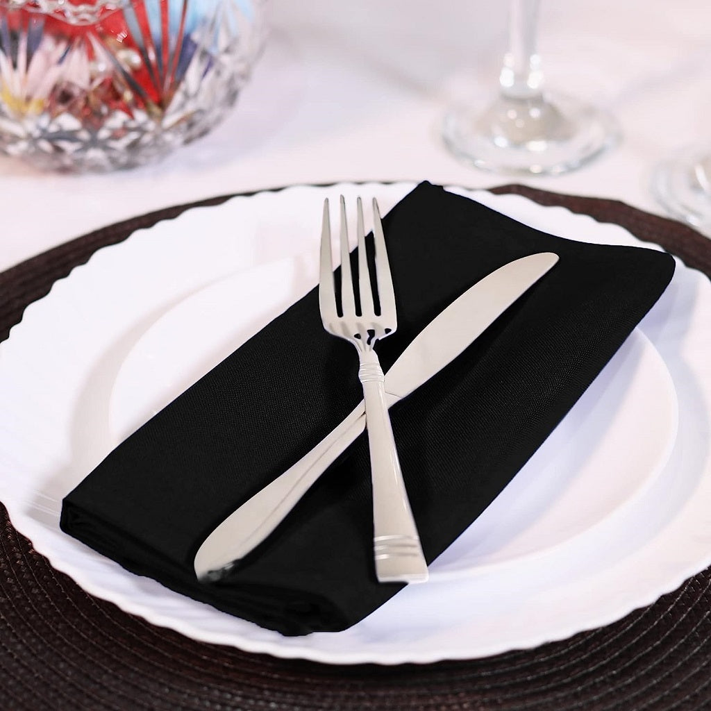 Kalena 6 Pcs Napkins Set Black