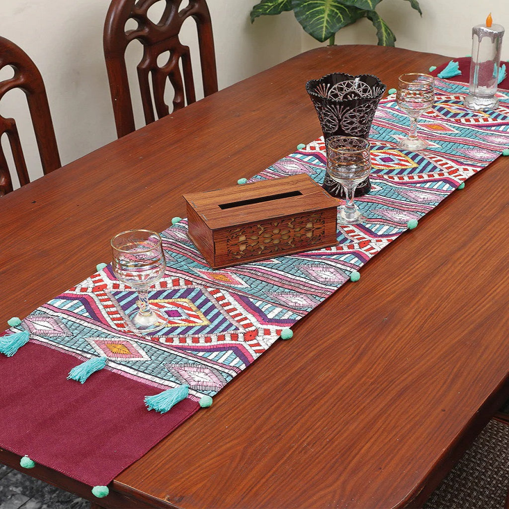 Kantha Traditional Table Runner 1PC