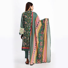 Khaadi Embroidered 3 Pcs Suit Olive