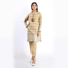 Khaadi Embroidered Kameez Pants Off White