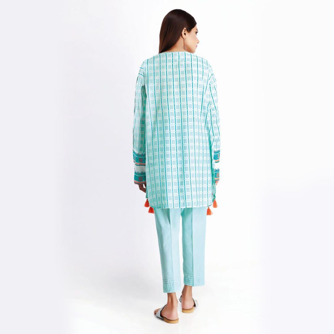 Khaadi Embroidered Kameez Pants Turquose