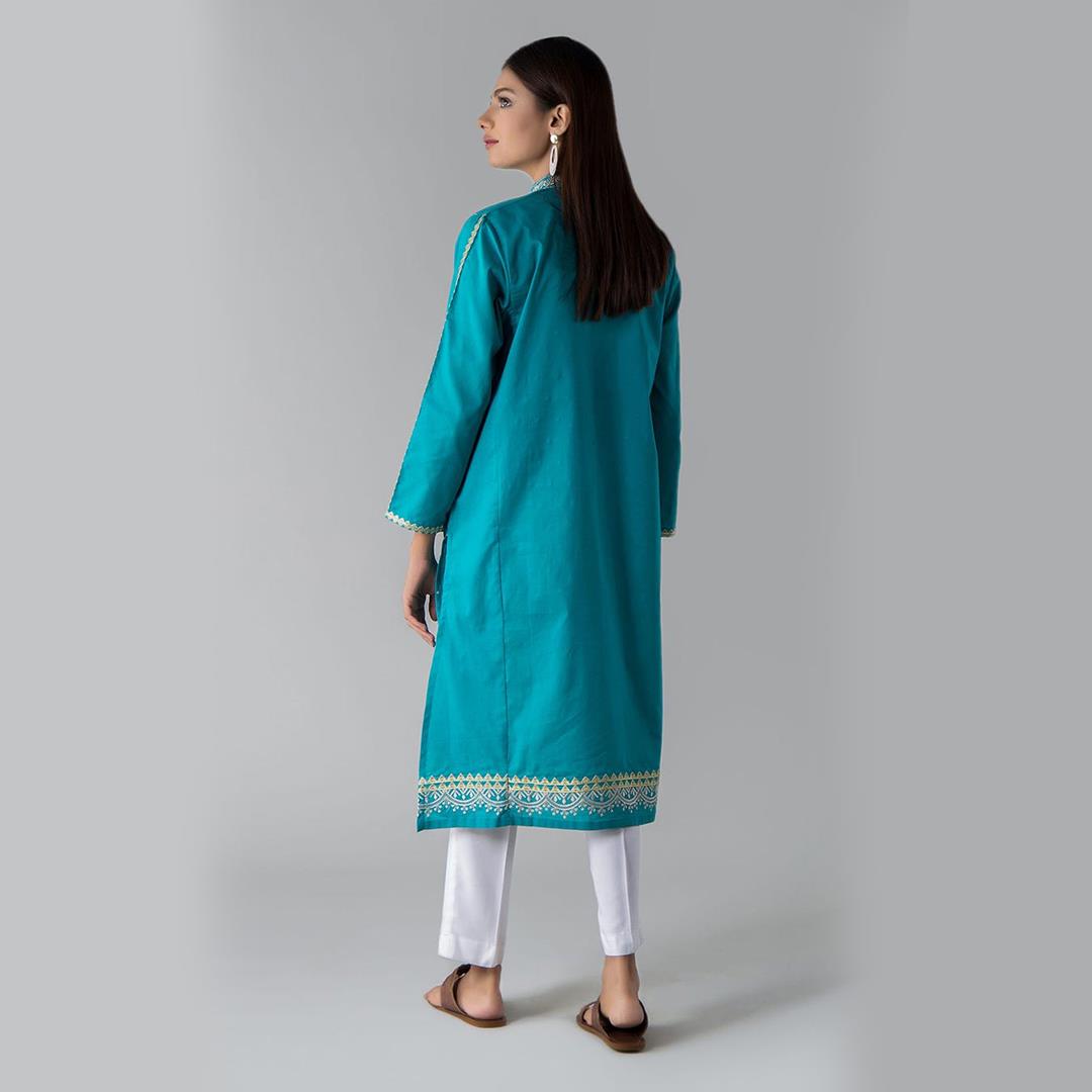 Khaadi Embroidered Kurta Blue