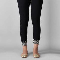 Khaadi Embroidered Tights Fancy Black