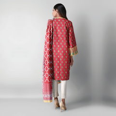 Khaadi Printed 2 Pcs Lawn Suit Red