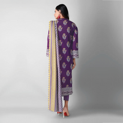 Khaadi Printed 3 Pcs Lawn Suit Purple